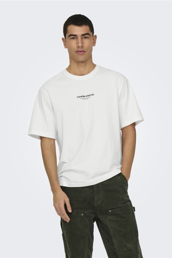 ONSCURATED RLX PRINT SS TEE 22030925 CLOUD DANCER